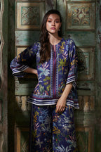 Indigo Cascade Navy Blue Co-ord Set