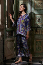 Indigo Cascade Navy Blue Co-ord Set