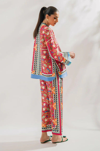 Pink Cotton Slub Co-ord Set