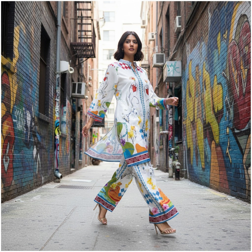 Multicolor Comfortable & Daily Wear Co-ord Set