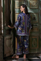 Indigo Cascade Navy Blue Co-ord Set
