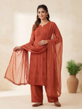 Designer wear Exclusive Georgette with Embroidery Suit with Dupatta