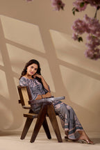 Women's Floral Printed Kurta and Trousers Co-ord Set