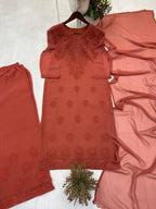Designer wear Exclusive Georgette with Embroidery Suit with Dupatta