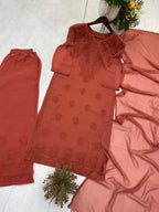 Designer wear Exclusive Georgette with Embroidery Suit with Dupatta