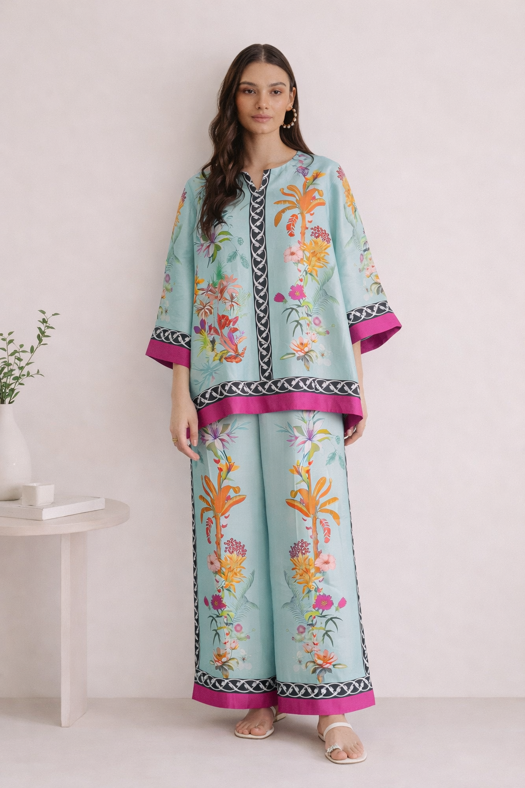 Tranquil Blue Printed Co-ord Set